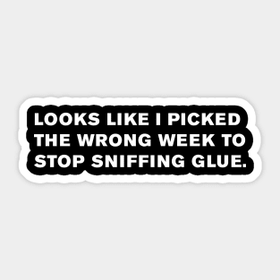 Airplane! Glue Quote Sticker